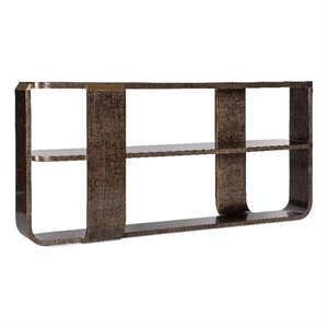 Bowery Hill Modern / Contemporary Living Room Sofa Table in Brown Wood