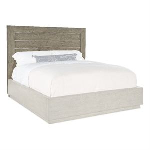 Bowery Hill Modern / Contemporary Bedroom Panel Headboard in Gray Wood