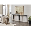 Bowery Hill Modern / Contemporary Veneers and Metal Console Table in Black