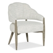 Bowery Hill Modern / Contemporary Fabric Accent Chair in Gray Finish