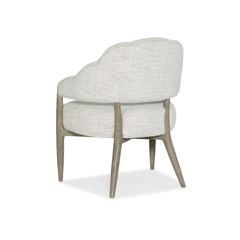 Bowery Hill Modern / Contemporary Fabric Accent Chair in Gray Finish