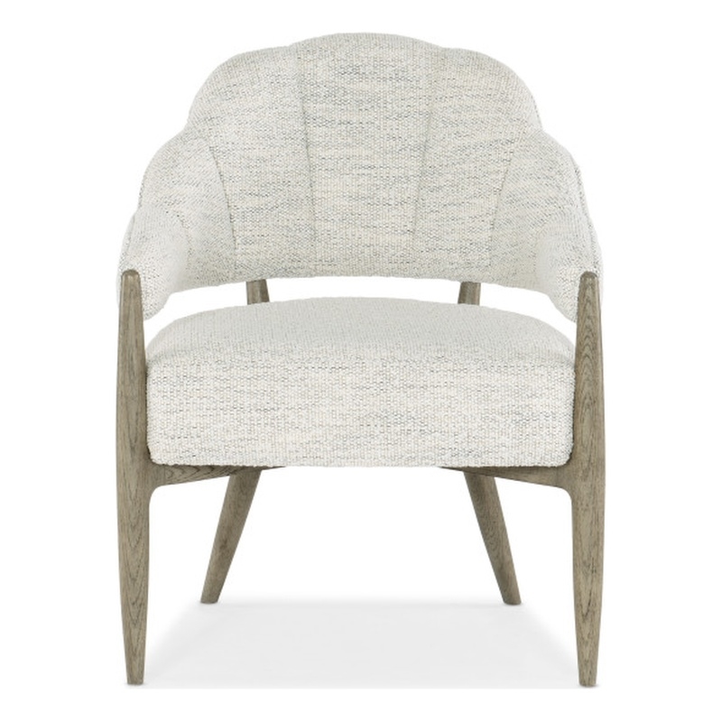 Bowery Hill Modern / Contemporary Fabric Accent Chair in Gray Finish
