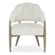 Bowery Hill Modern / Contemporary Fabric Accent Chair in Gray Finish