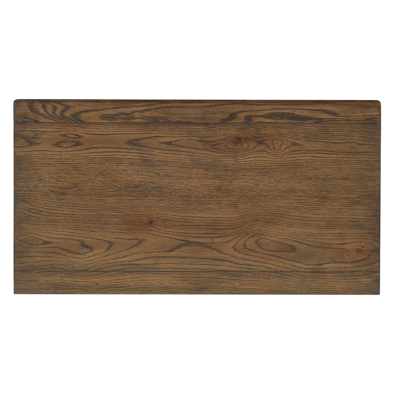 Bowery Hill Contemporary Three-Drawer Wood Nightstand in Brown/White