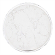 Bowery Hill Modern / Contemporary Resin Accent Table in White