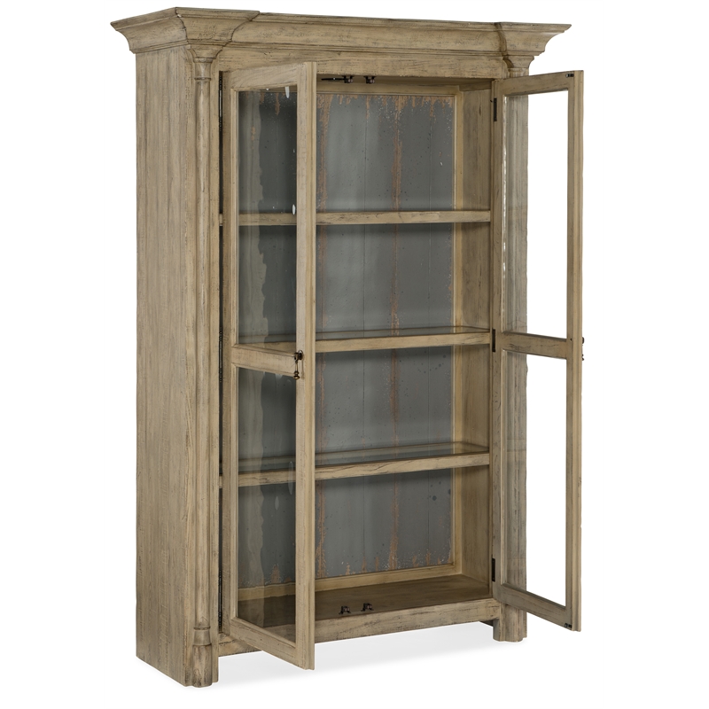 Bowery Hill Modern / Contemporary Display Cabinet in Brown Wood
