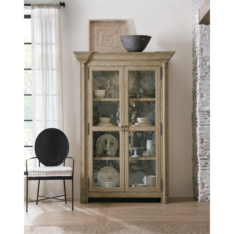 Bowery Hill Modern / Contemporary Display Cabinet in Brown Wood