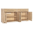 Bowery Hill Modern / Contemporary Buffet in Beige with Stone Inlay