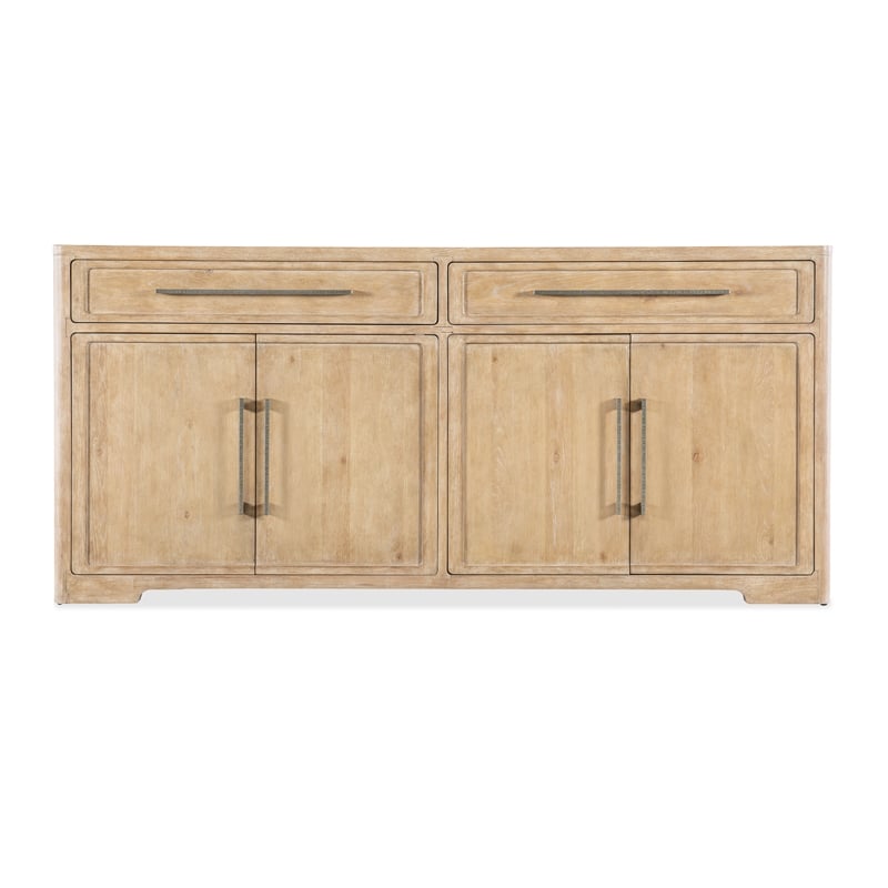 Bowery Hill Modern / Contemporary Buffet in Beige with Stone Inlay