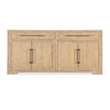Bowery Hill Modern / Contemporary Buffet in Beige with Stone Inlay