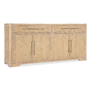 Bowery Hill Modern / Contemporary Buffet in Beige with Stone Inlay