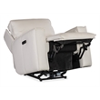 Bowery Hill Contemporary Zero Gravity Leather Power Recliner in Gray