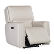 Bowery Hill Contemporary Zero Gravity Leather Power Recliner in Gray