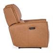 Bowery Hill Contemporary Zero Gravity Leather Power Recliner in Brown