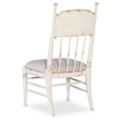 Bowery Hill Contemporary Fabric Upholstered Seat Side Chair in Beige
