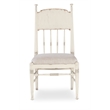 Bowery Hill Contemporary Fabric Upholstered Seat Side Chair in Beige
