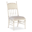 Bowery Hill Contemporary Fabric Upholstered Seat Side Chair in Beige