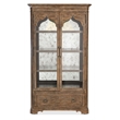 Bowery Hill Modern / Contemporary Wood Display Cabinet in Brown