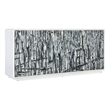 Bowery Hill Modern / Contemporary Wood Credenza in White Finish