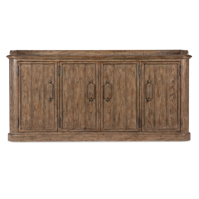 Bowery Hill Modern / Contemporary Wood Four-Door Buffet in Brown