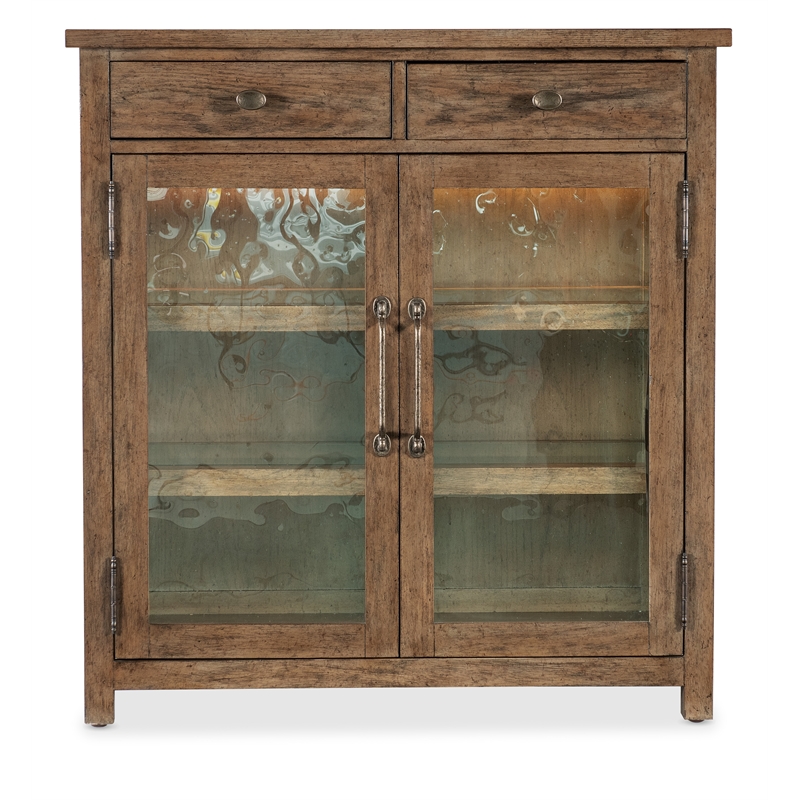 Bowery Hill Modern / Contemporary Wood Pie Chest in Brown Finish