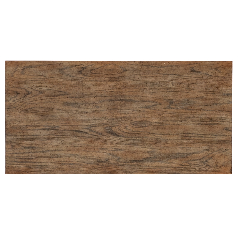 Bowery Hill Modern / Contemporary Wood Pie Chest in Brown Finish