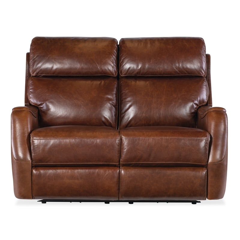 Bowery Hill Modern / Contemporary Zero Gravity Power Loveseat in Brown