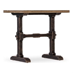 Bowery Hill Modern / Contemporary Wood Rectangle End Table in Black