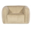 Bowery Hill Modern / Contemporary Stroud Chair in Beige Polyester Fabric