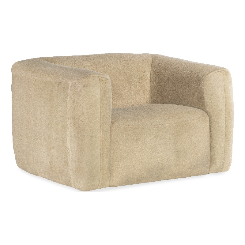 Bowery Hill Modern / Contemporary Stroud Chair in Beige Polyester Fabric