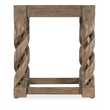 Bowery Hill Modern / Contemporary Wood End Table in Brown Finish