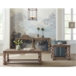 Bowery Hill Modern / Contemporary Wood End Table in Brown Finish