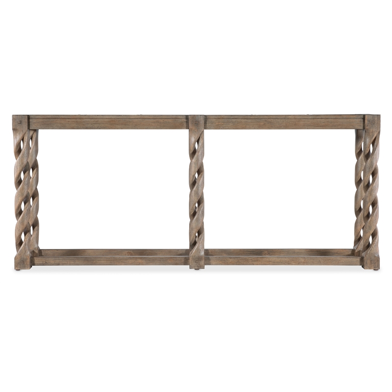 Bowery Hill Modern / Contemporary Wood Skinny Console in Brown Finish