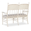 Bowery Hill Modern / Contemporary Wood Dining Bench with Beige Fabric Seat