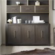 Bowery Hill Contemporary Buffet in Midnight Brown and Brushed Brass