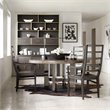 Bowery Hill Contemporary Buffet in Midnight Brown and Brushed Brass