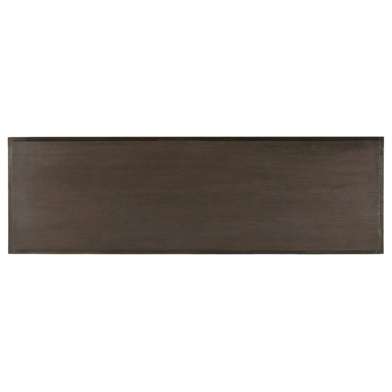 Bowery Hill Contemporary Buffet in Midnight Brown and Brushed Brass