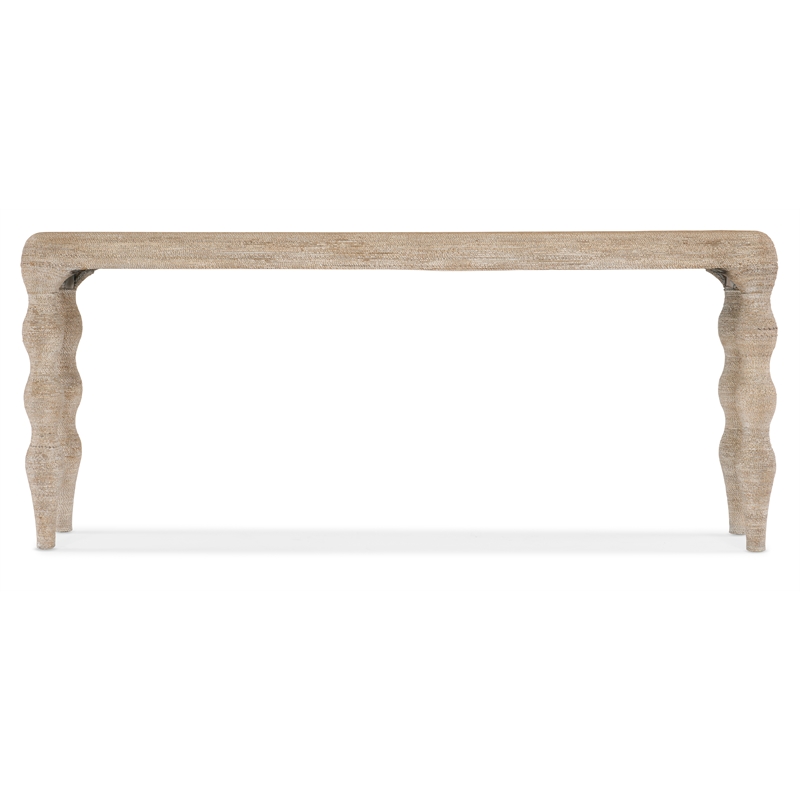 Bowery Hill Modern / Contemporary Console Table in Light Brown Wood Finish