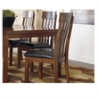 Bowery Hill Upholstered Dining Chair in Medium Brown