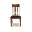 Bowery Hill Upholstered Dining Chair in Medium Brown