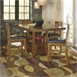 Bowery Hill Modern Wood Extension Counter Height Table in Brown