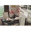 Bowery Hill Fabric Upholstered Dining Chair in Ivory