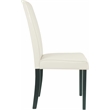 Bowery Hill Fabric Upholstered Dining Chair in Ivory