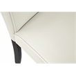 Bowery Hill Fabric Upholstered Dining Chair in Ivory