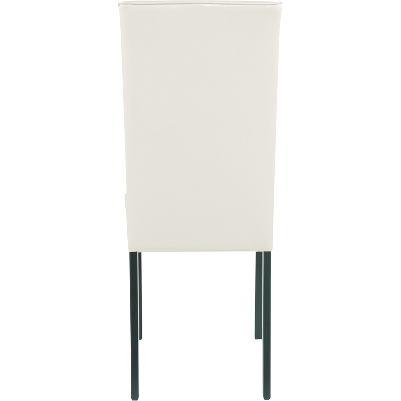 Bowery Hill Fabric Upholstered Dining Chair in Ivory
