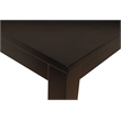 Bowery Hill Engineered Wood Rectangular Dining Table in Dark Brown