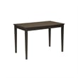 Bowery Hill Engineered Wood Rectangular Dining Table in Dark Brown