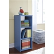 Bowery Hill Modern Handmade Square Pouf/Ottoman in Denim Blue