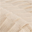 Bowery Hill Acrylic Solid Pleated Textured Throw Blanket in Sand