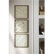 Bowery Hill Modern 3 Piece Wall Decor Set in Cream and Taupe